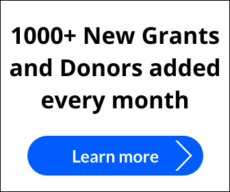 1000 new grants and donors