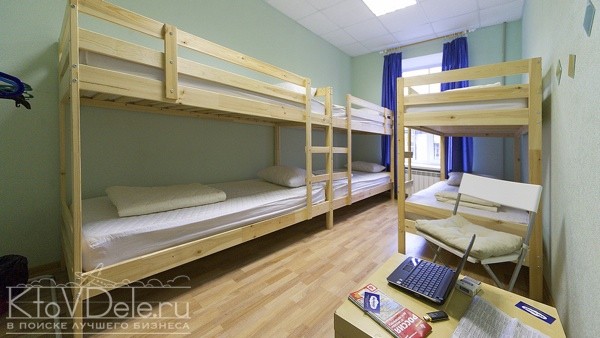Двухярусные кровати в хостеле