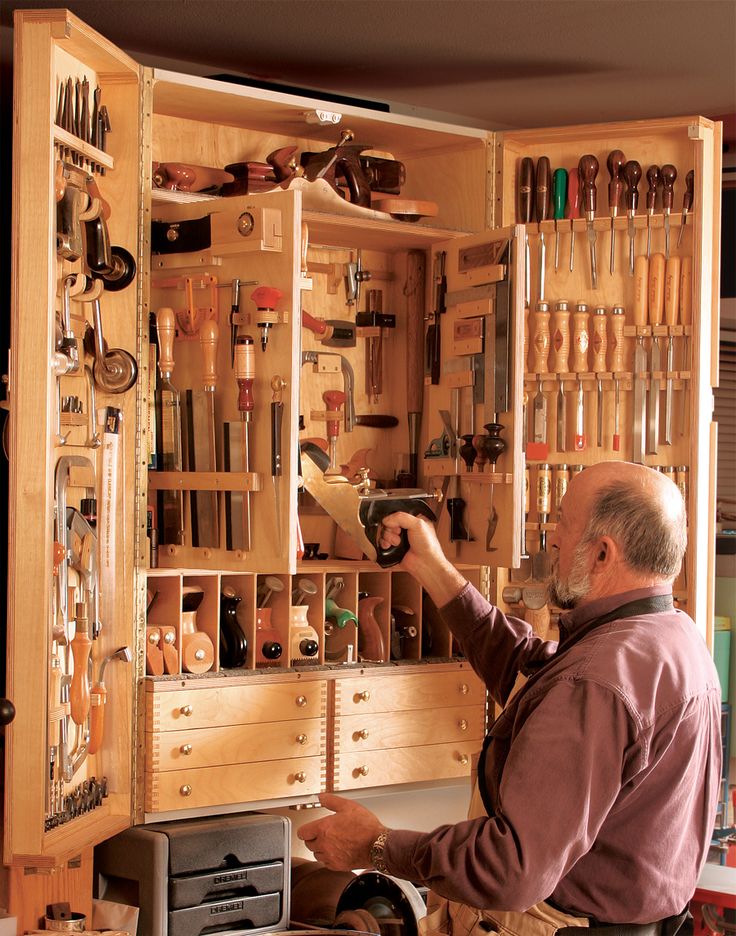 Шкафы для хранения ручных инструментов