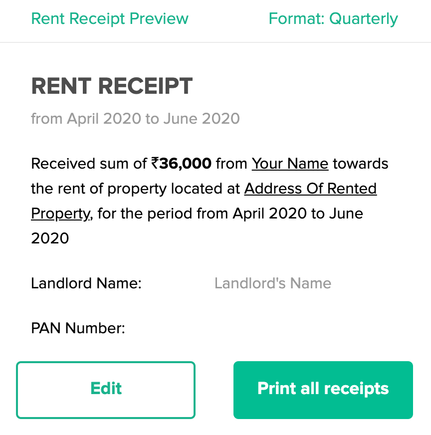 etmoney rent receipt genrator step4