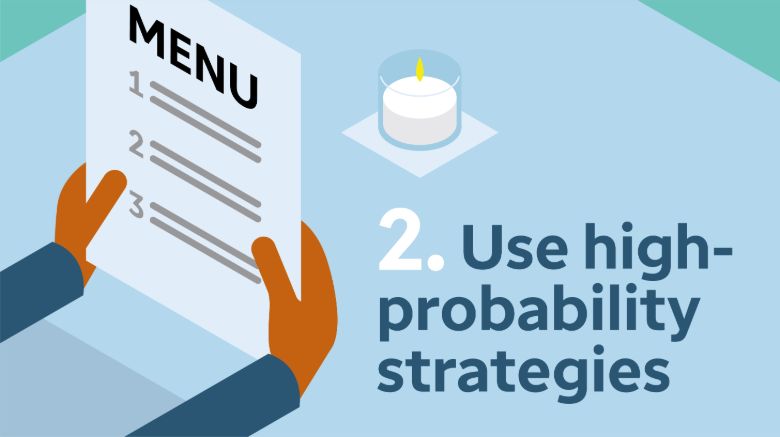 Use high-probability strategies